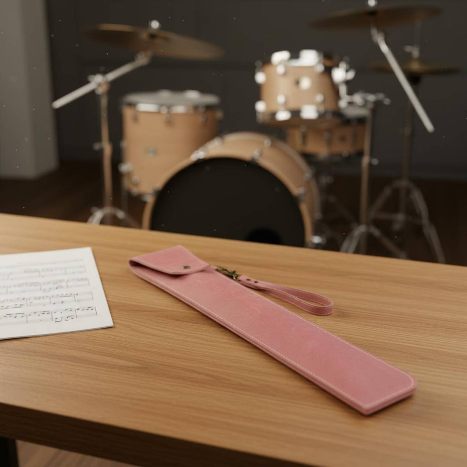 Musical Instrument Long - Кожаная сумка для барабанных палочек из