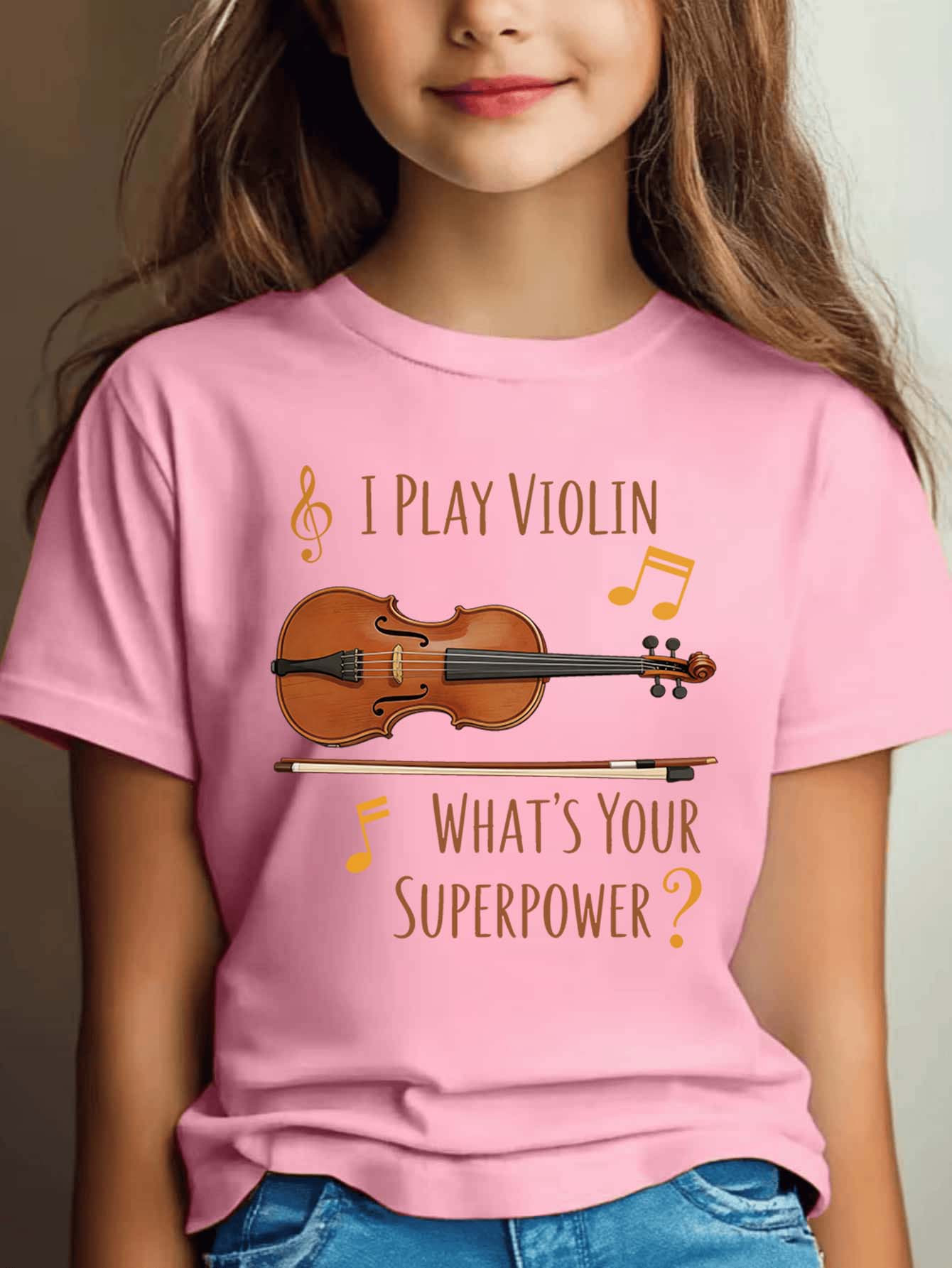 Musical Instrument Family - Футболка с принтом нот и скрипки