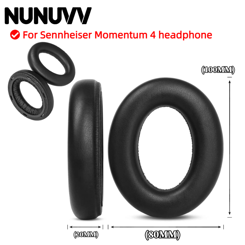 Sennheiser Headphone Momentum 4 - Амбушюры NUNUVV с пластиковой застежкой для